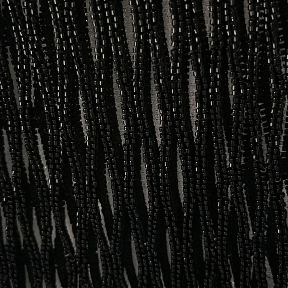 Elegant Black Fringe Skirt - Picture 8 of 12